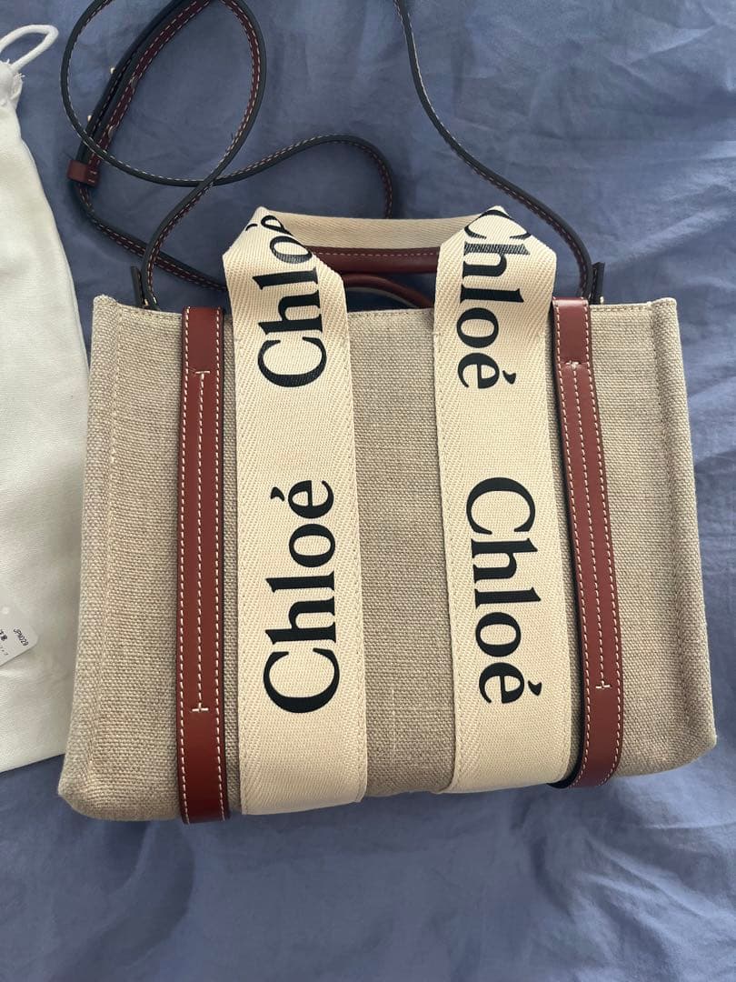 chloe クロエ woody スモールトートバッグ