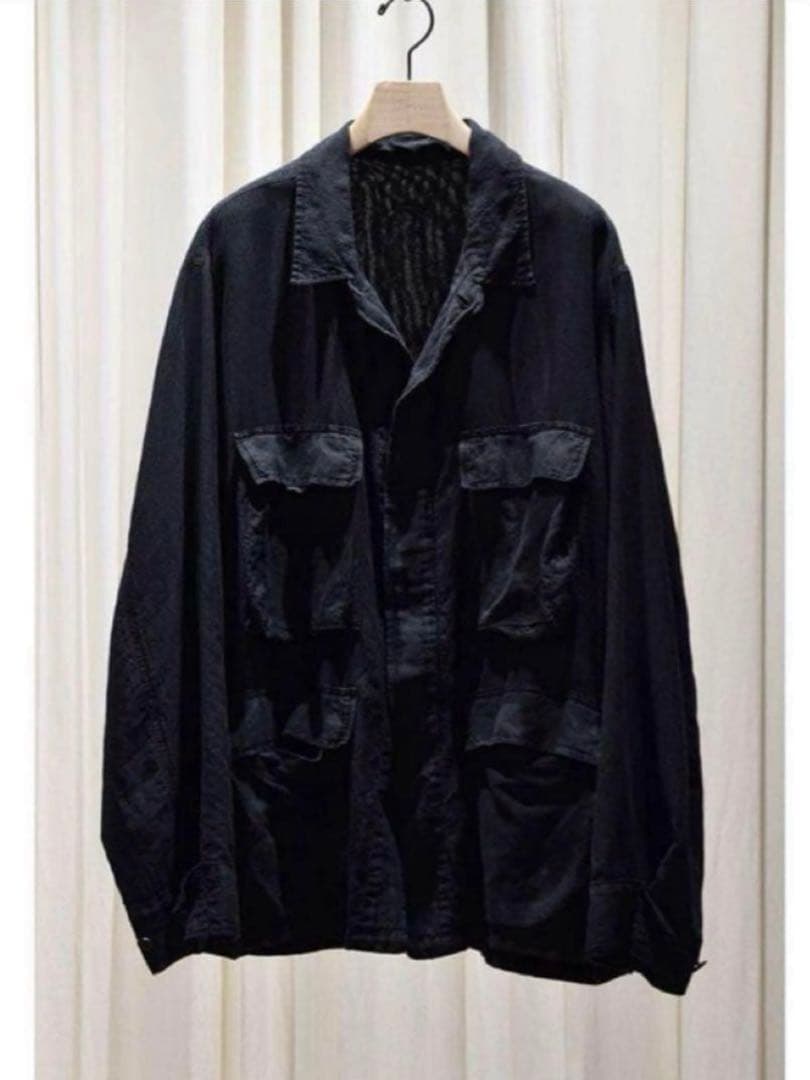 25SS COMOLI コモリフェードブラック B.D.Uジャケット　1