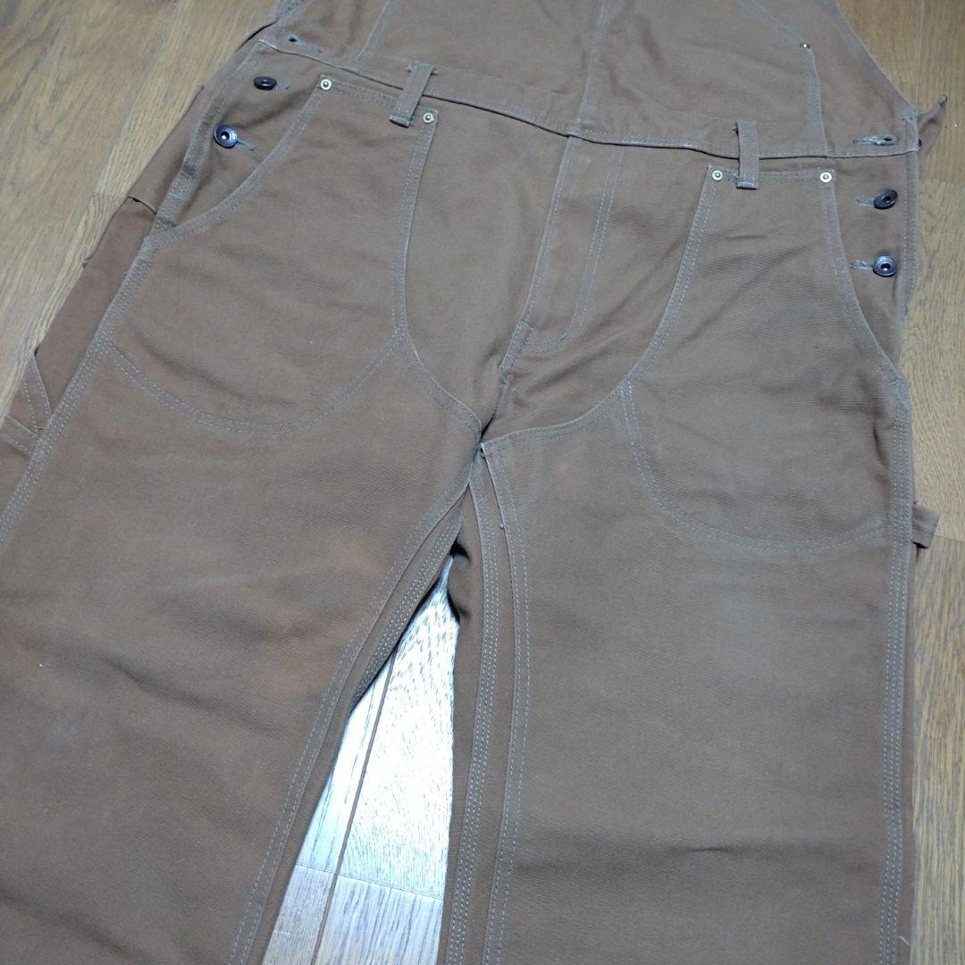 アイアンハート　brownダック　オーバーオール　サイズ38