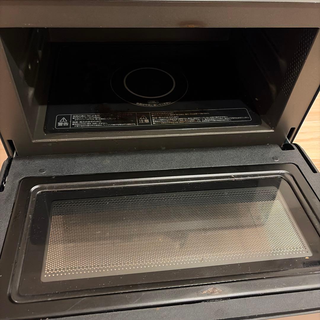 【中古】IRIS OHYAMA 電子レンジ ブラック 2022年製