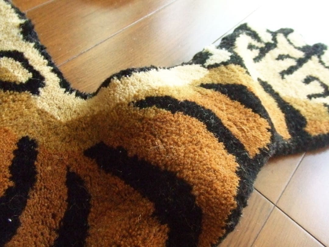 XL/約190cm☆チベタンタイガーラグTibetan Tiger Rugトラ虎