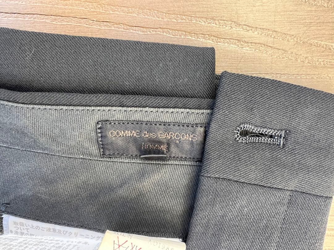 ⭐️【貴重】COMME des GARCONS HOMMEウールパンツ黒:Mサイズ