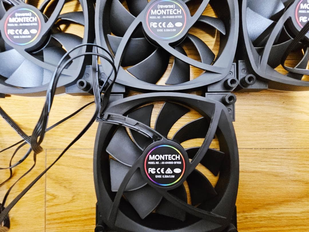 MONTECH PC ケースファン7枚セット　RX140 AX140