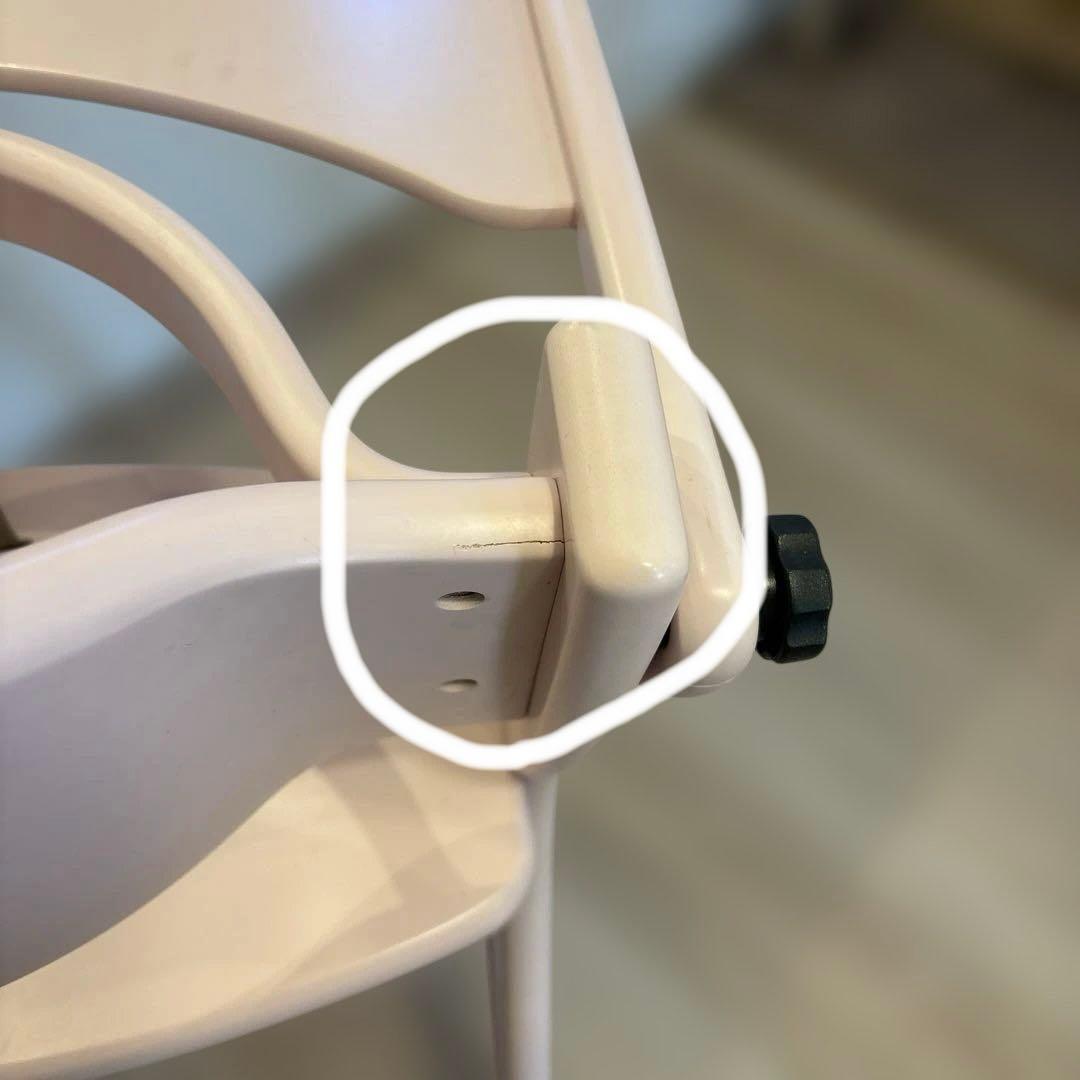 yamatoya 大和屋 ハイチェア アッフルチェア　ミルキーピンク