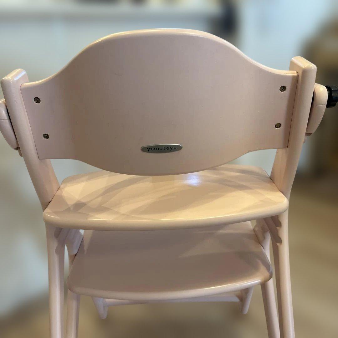 yamatoya 大和屋 ハイチェア アッフルチェア　ミルキーピンク