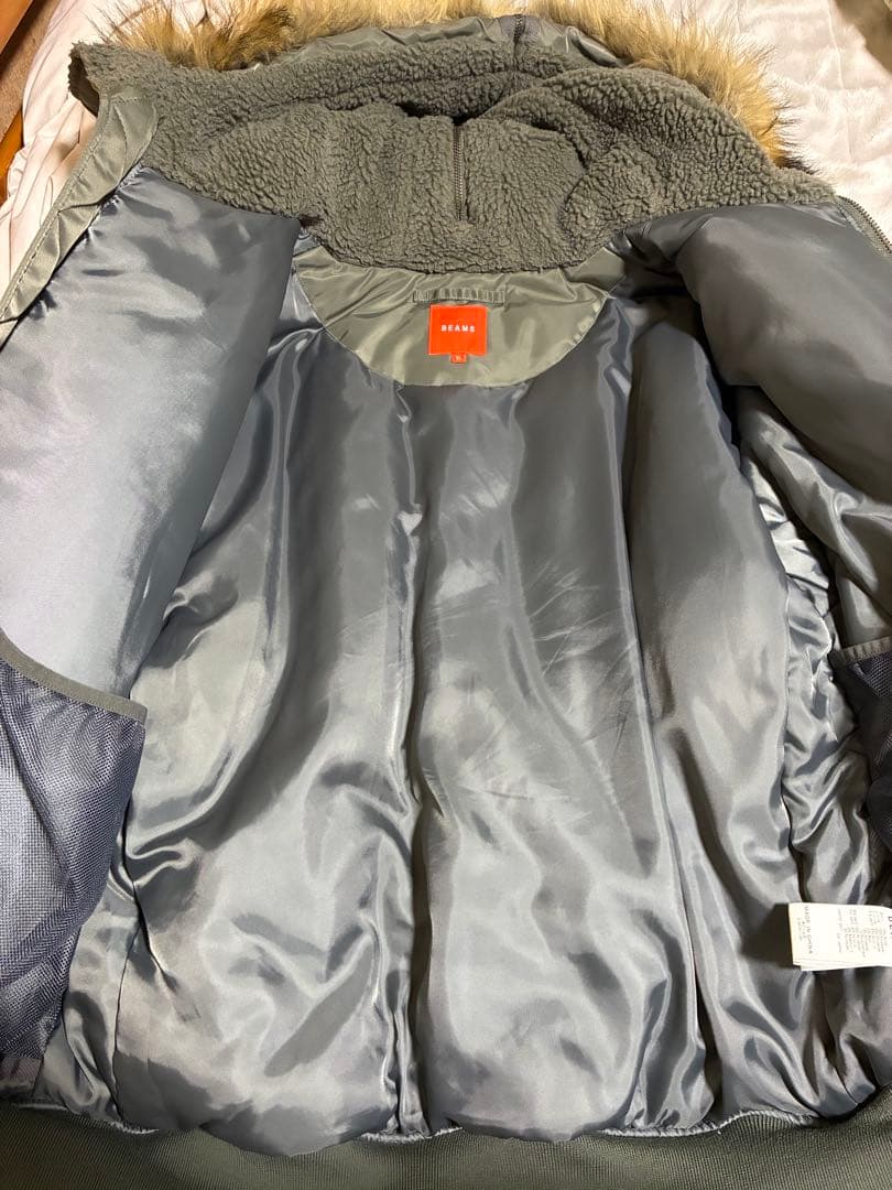 BEAMS N-2Bフライトジャケット　カーキ ビームス