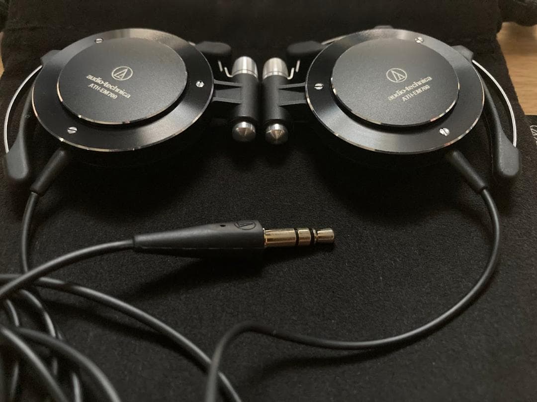 audio-technica ATH-EM700 ブラック 有線ヘッドホン
