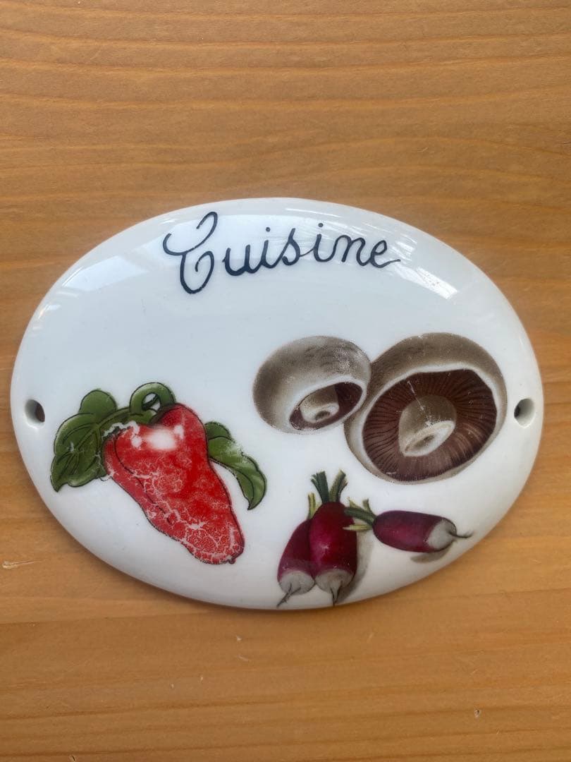 フランス製 ポーセリン 磁器 ドアプレート アンティーク雑貨 インテリア