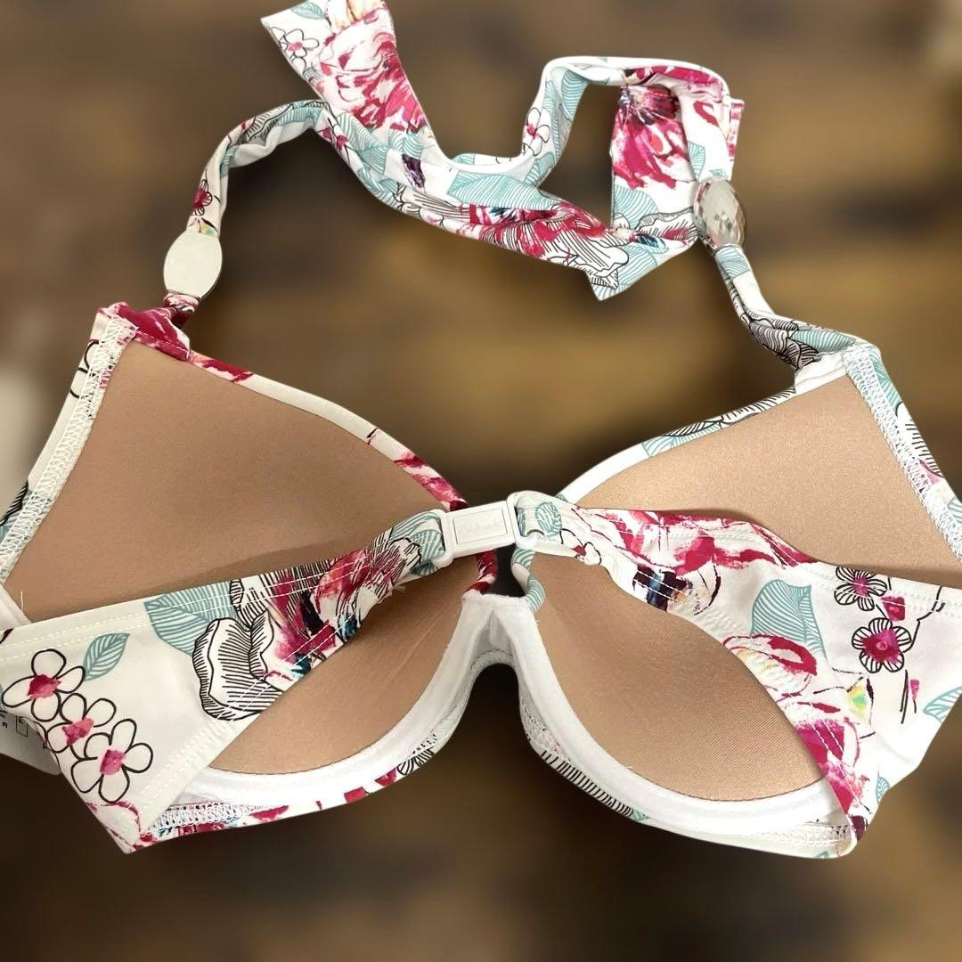 Aubade 水着　プッシュアップブラ　ショーツ　パレオ　2点セット