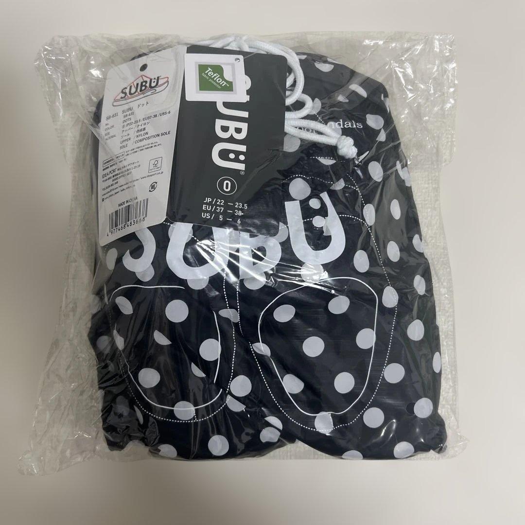 SUBU ドット柄スリッパ 22〜23.5cm