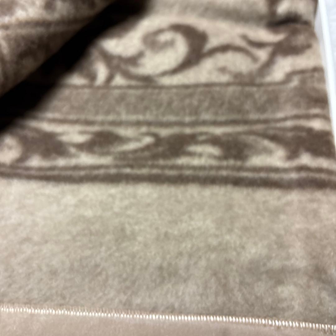 西川 カシミヤ100% 毛布 ピュアカシミア ブランケット 繊維の宝石 柄入り