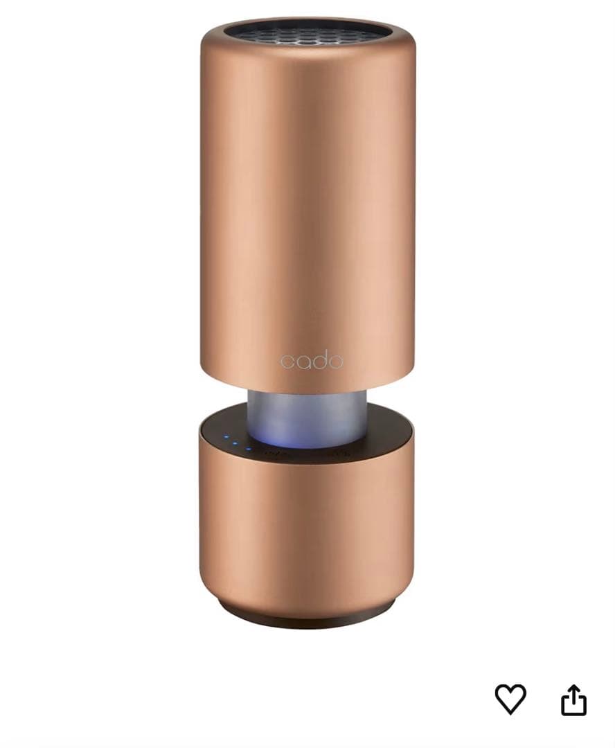 【お値下げ可】新品 Cado LEAF Portable 空気清浄機ゴールド