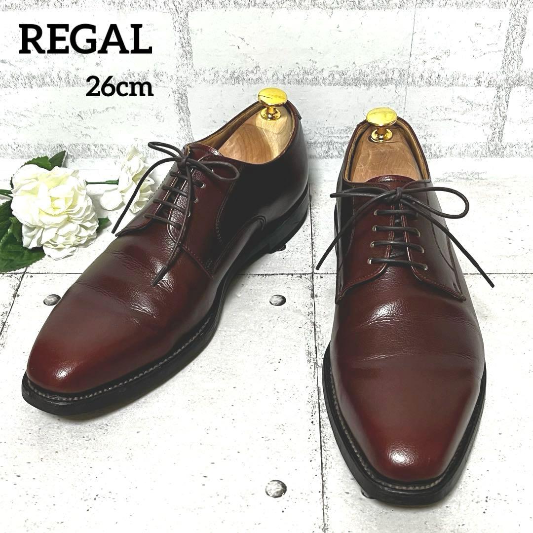 【リーガル】プレーントゥ シボレザー V059外羽♡ダークブラウン 26