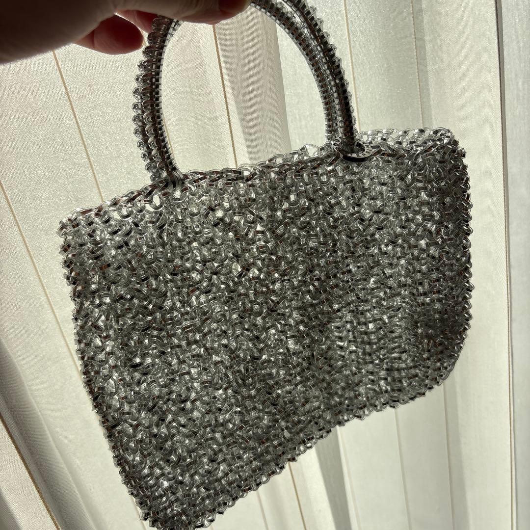 ANTEPRIMAミニアトゥーラスクエアミニワイヤーバッグ シルバー ミニバッグ