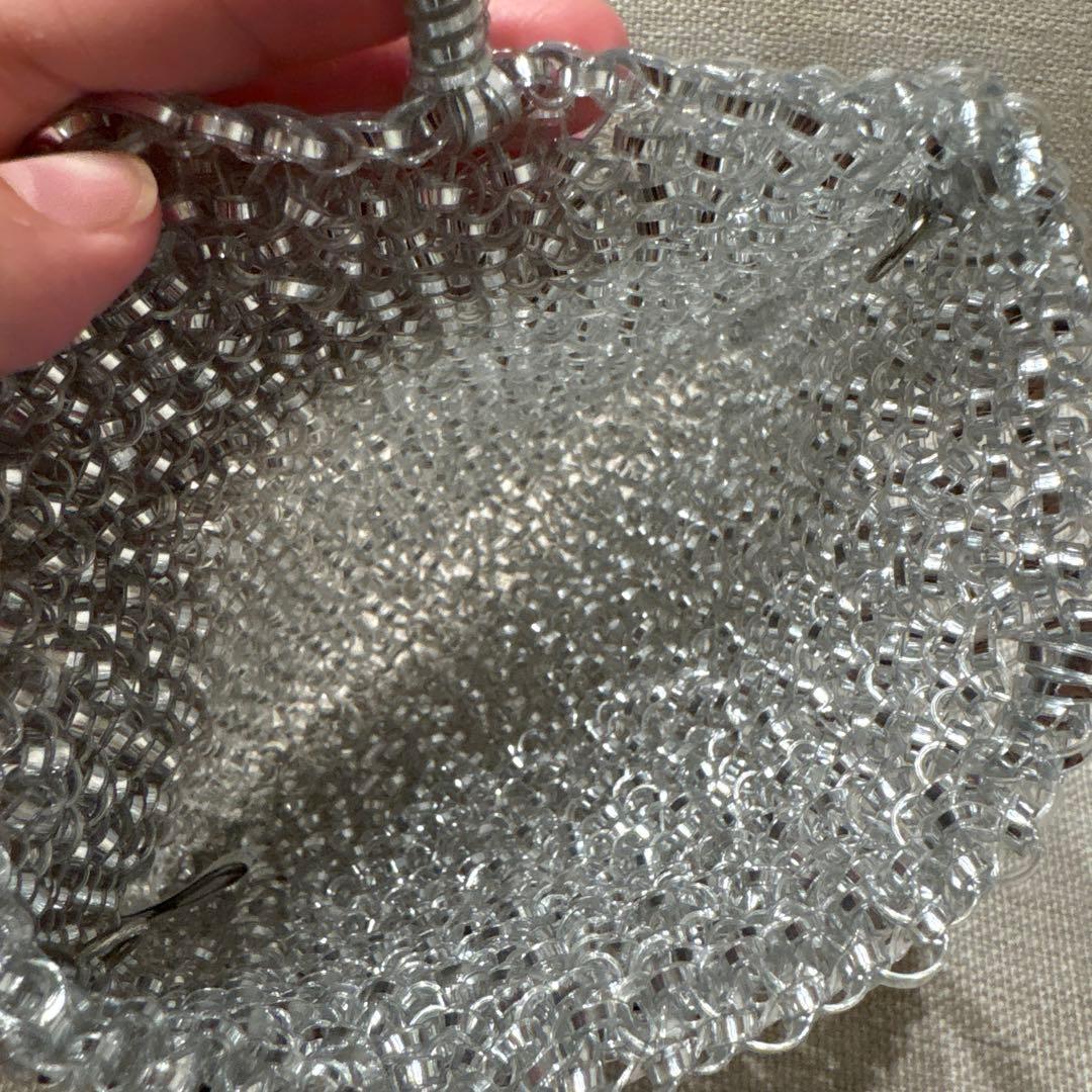 ANTEPRIMAミニアトゥーラスクエアミニワイヤーバッグ シルバー ミニバッグ