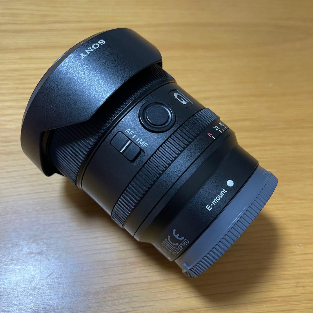 【美品】 SONY FE 20mm F1.8 G レンズ　sel20f18g