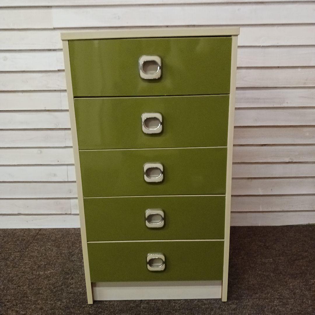 昭和レトロ　5段引き出し　チェスト　たんす
