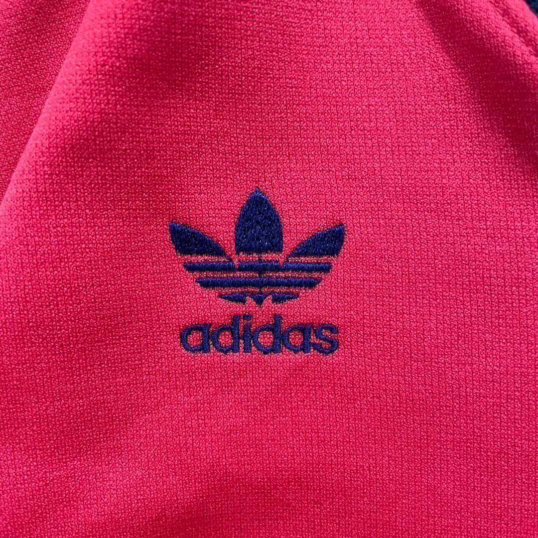 80s adidasデサント製 トレフォイルロゴ スウェット プルオーバー 古着