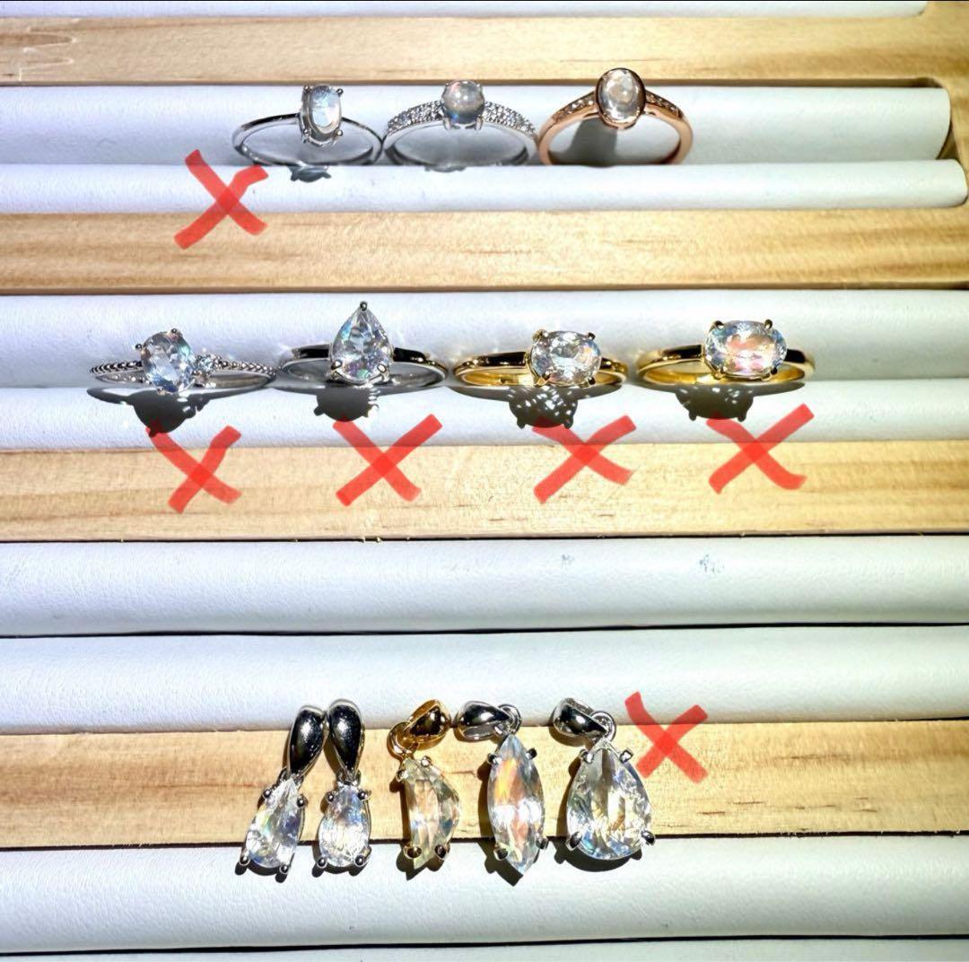 k18gp レインボームーンストーン　マダガスカル産　ペンダントトップ　月