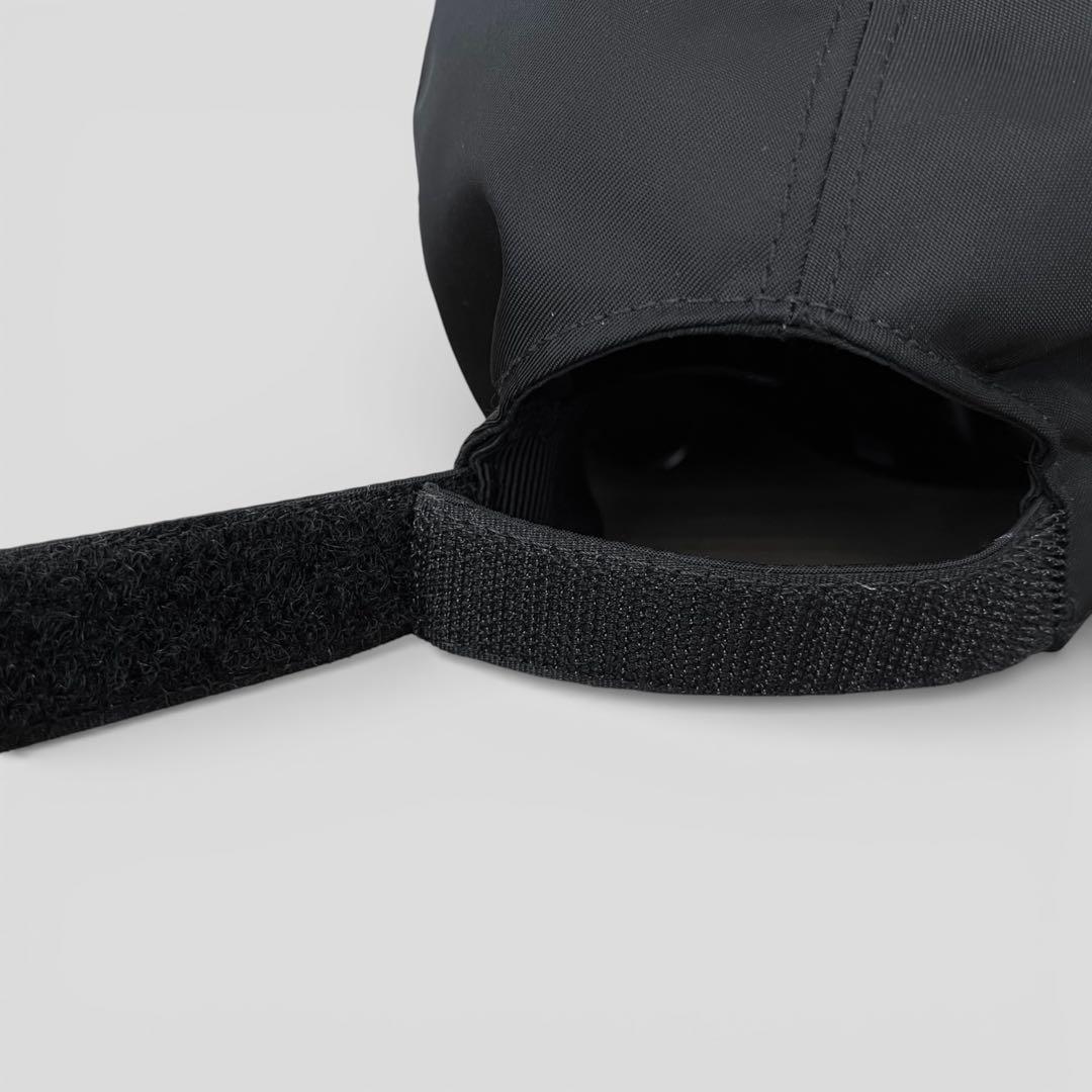 現行モデル 美品 プラダ ナイロン キャップ ブラック ロゴ XL PRADA