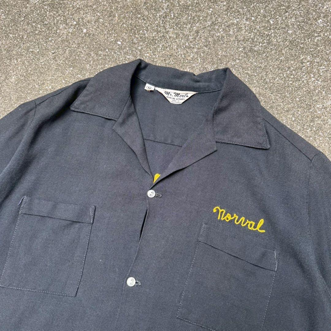 希少 60s Mr. Mort's ボウリングシャツ レーヨンシャツ チェーン