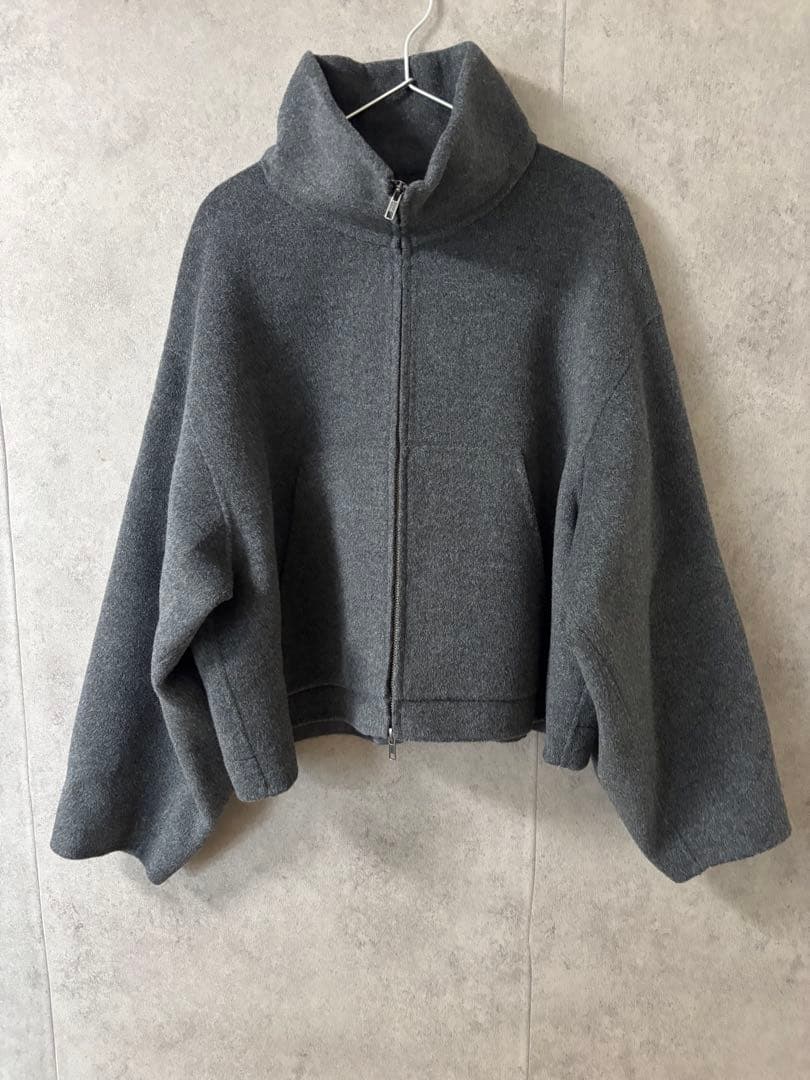 ルシェルブルー　LE CIEL BLEU ジップアップダブルフリースブルゾン