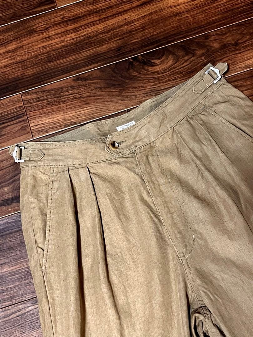 PHIGVEL フィグベル リネン2タックトラウザーズパンツ