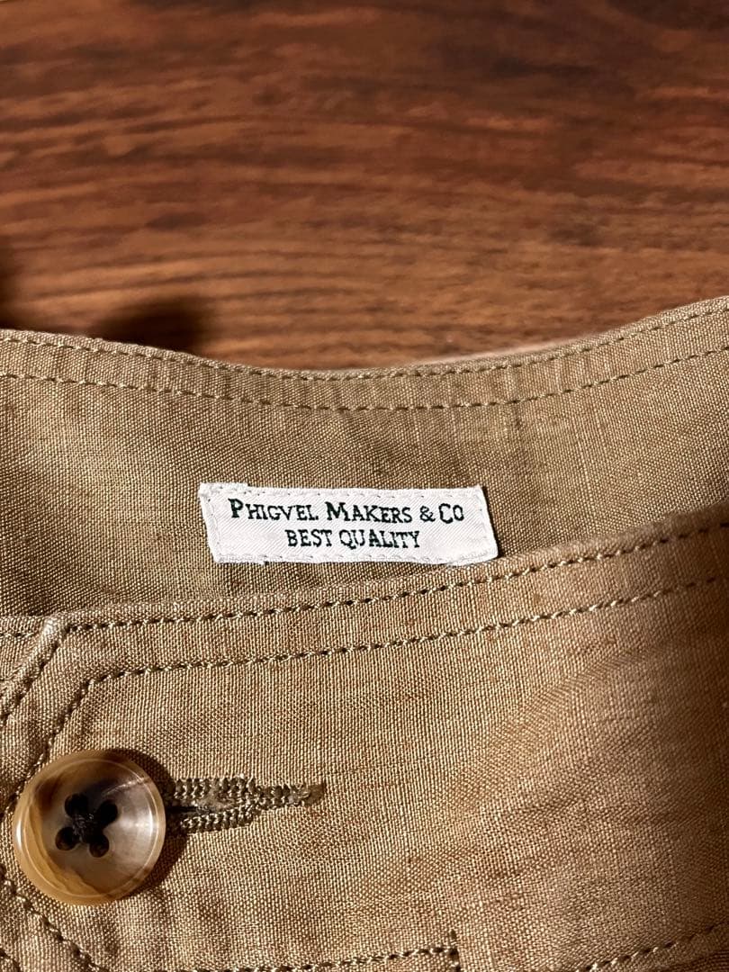 PHIGVEL フィグベル リネン2タックトラウザーズパンツ