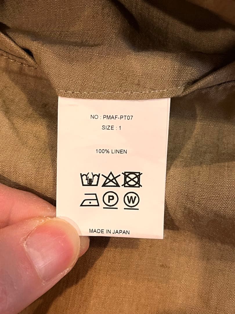 PHIGVEL フィグベル リネン2タックトラウザーズパンツ