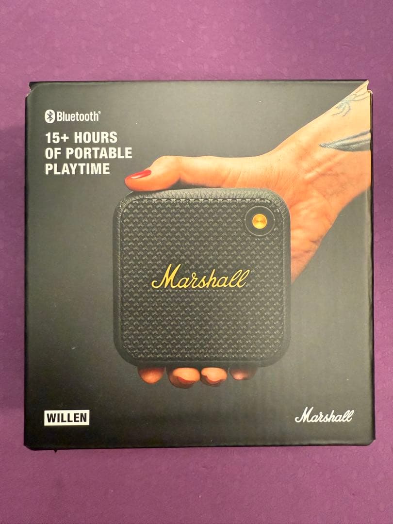 ポータブルスピーカー Willen Black and Brass