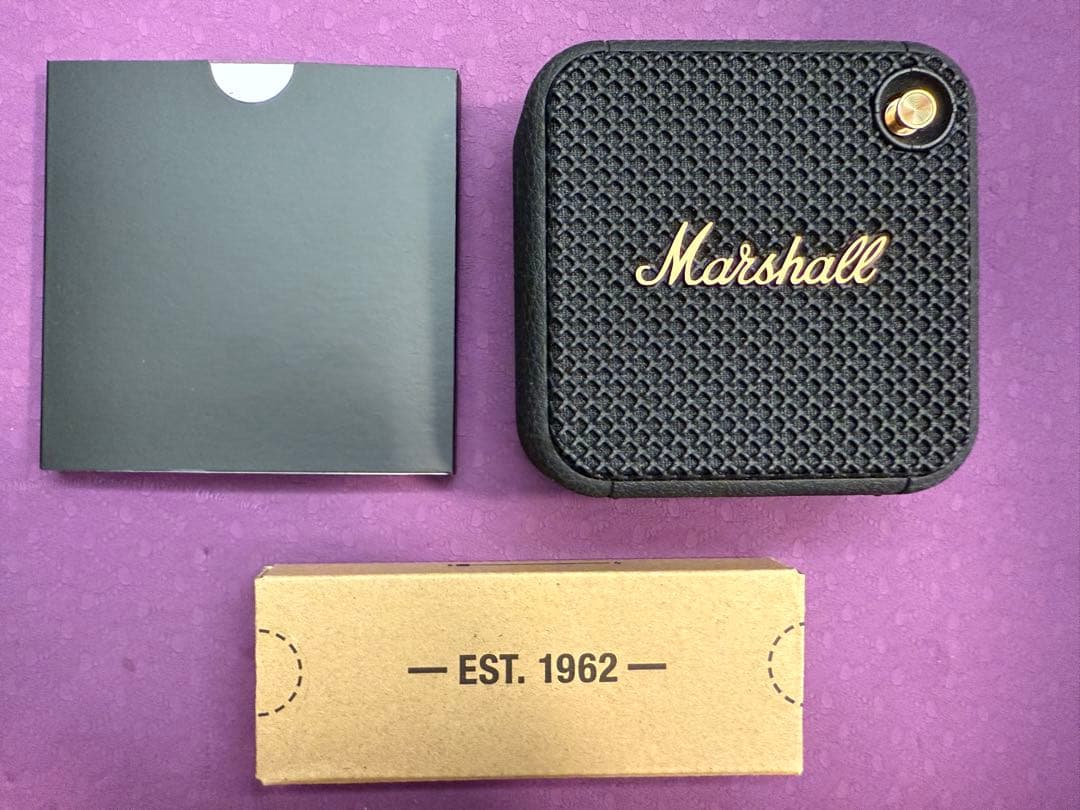 ポータブルスピーカー Willen Black and Brass