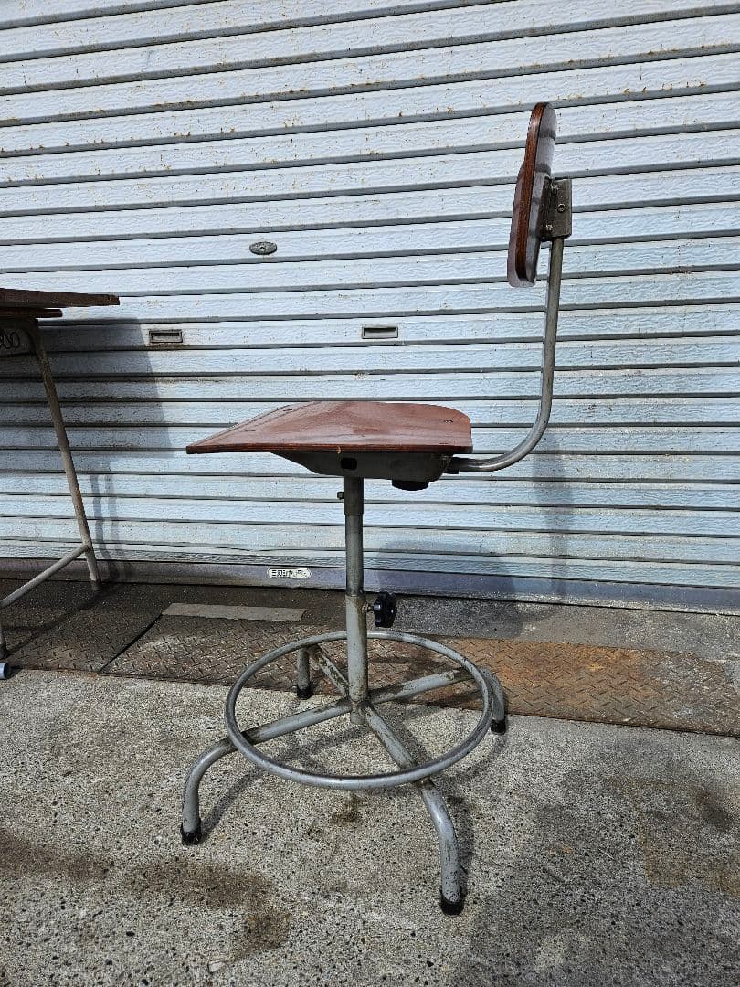 ジャパンヴィンテージ 製図用椅子 スツール 回転椅子 チェア インダストリアル