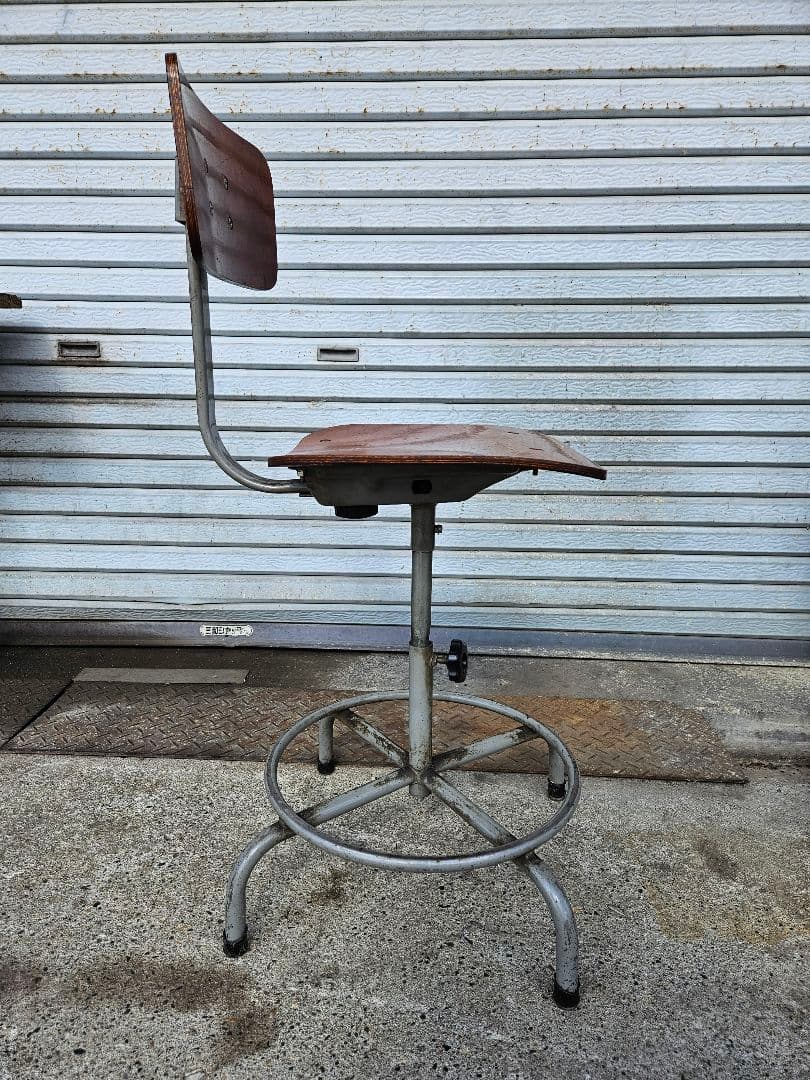 ジャパンヴィンテージ 製図用椅子 スツール 回転椅子 チェア インダストリアル