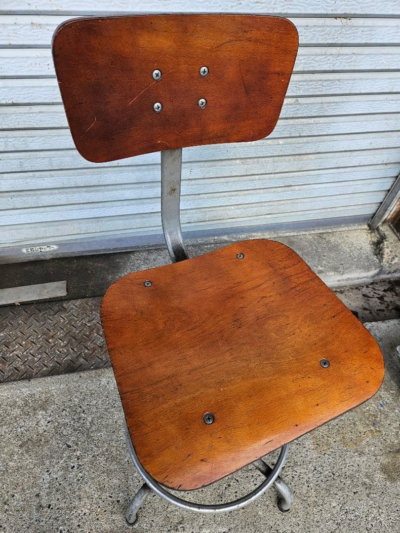 ジャパンヴィンテージ 製図用椅子 スツール 回転椅子 チェア インダストリアル