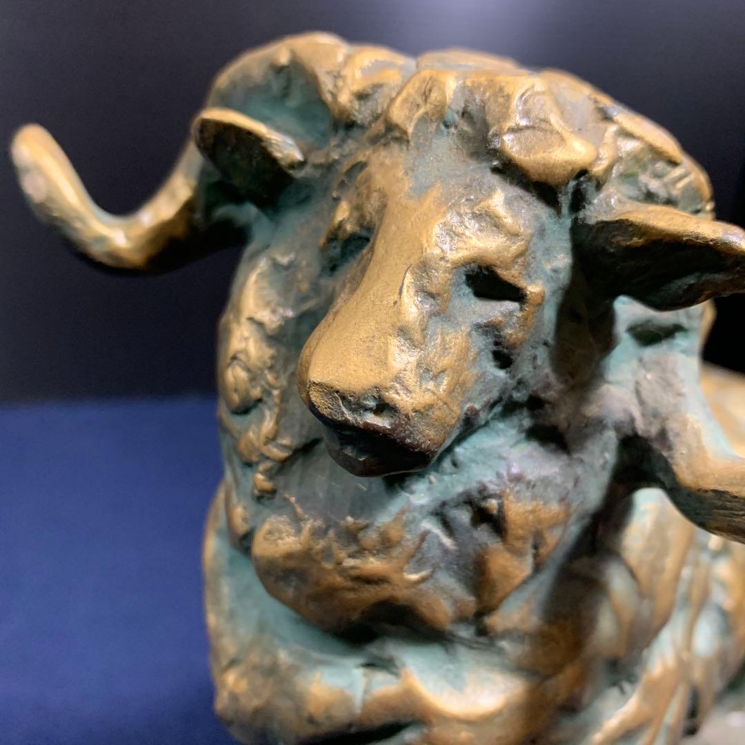 【昭和レトロ】北村西望　『青羊』　置物