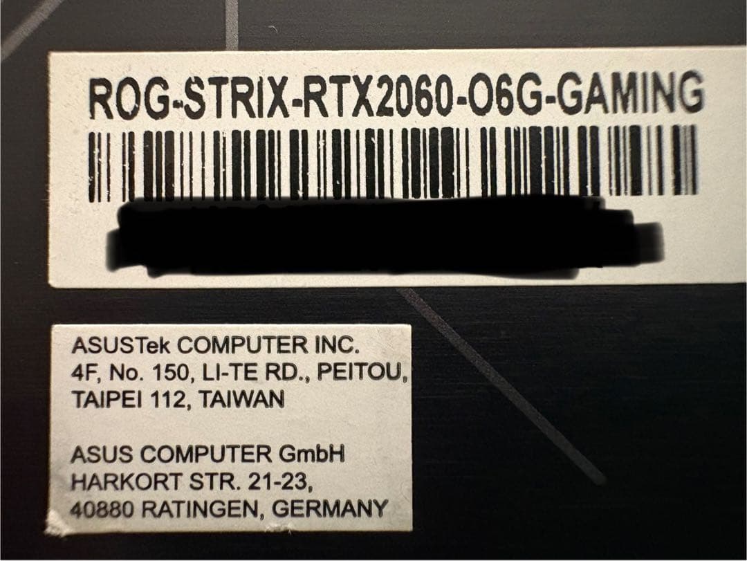 K*n様 ROG-STRIX-RTX2060-O6G-GAMING