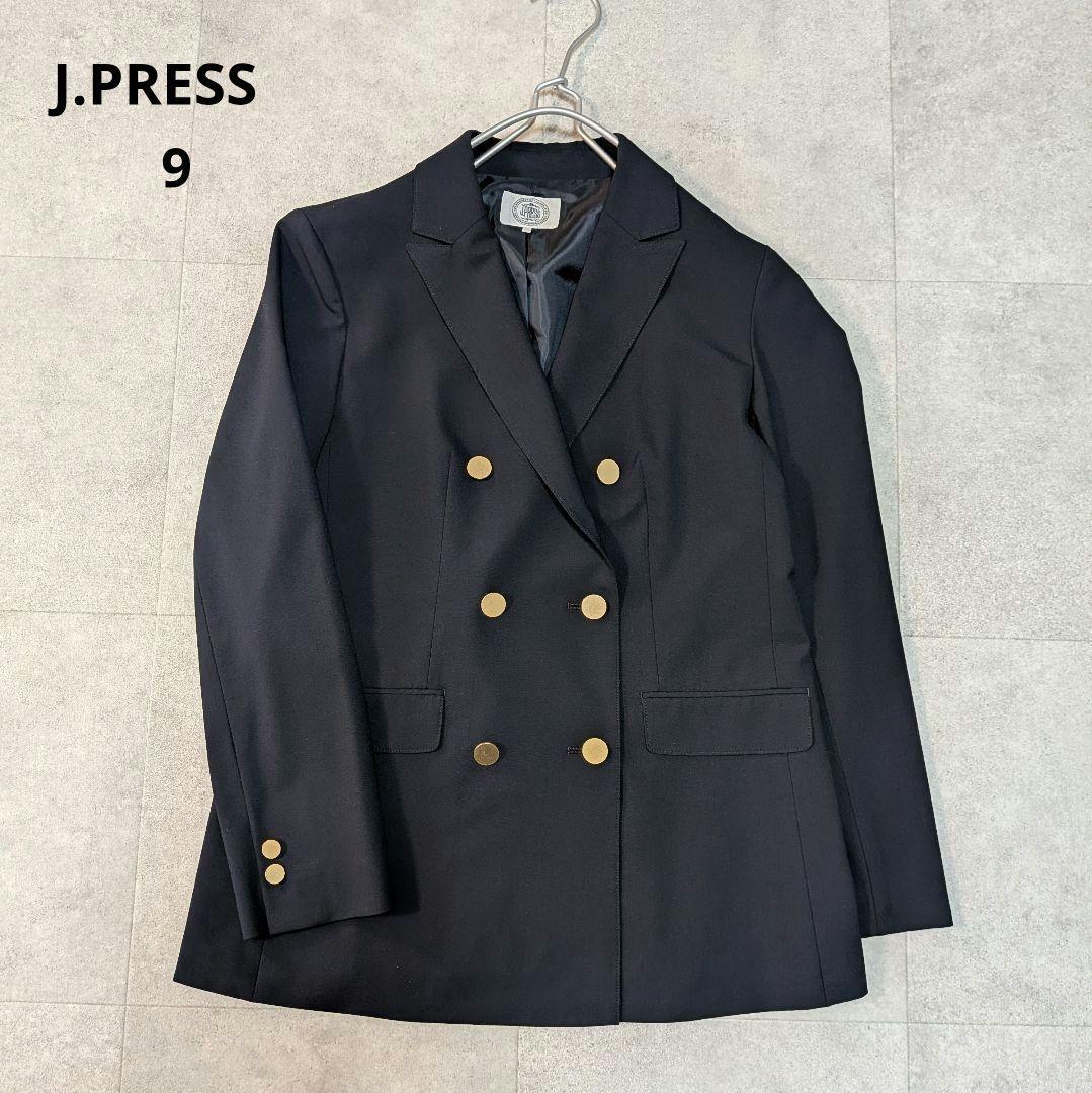 美品✨️ジェイプレス ストレッチダブルジャケット 金ボタン 紺ブレ 近年モデル