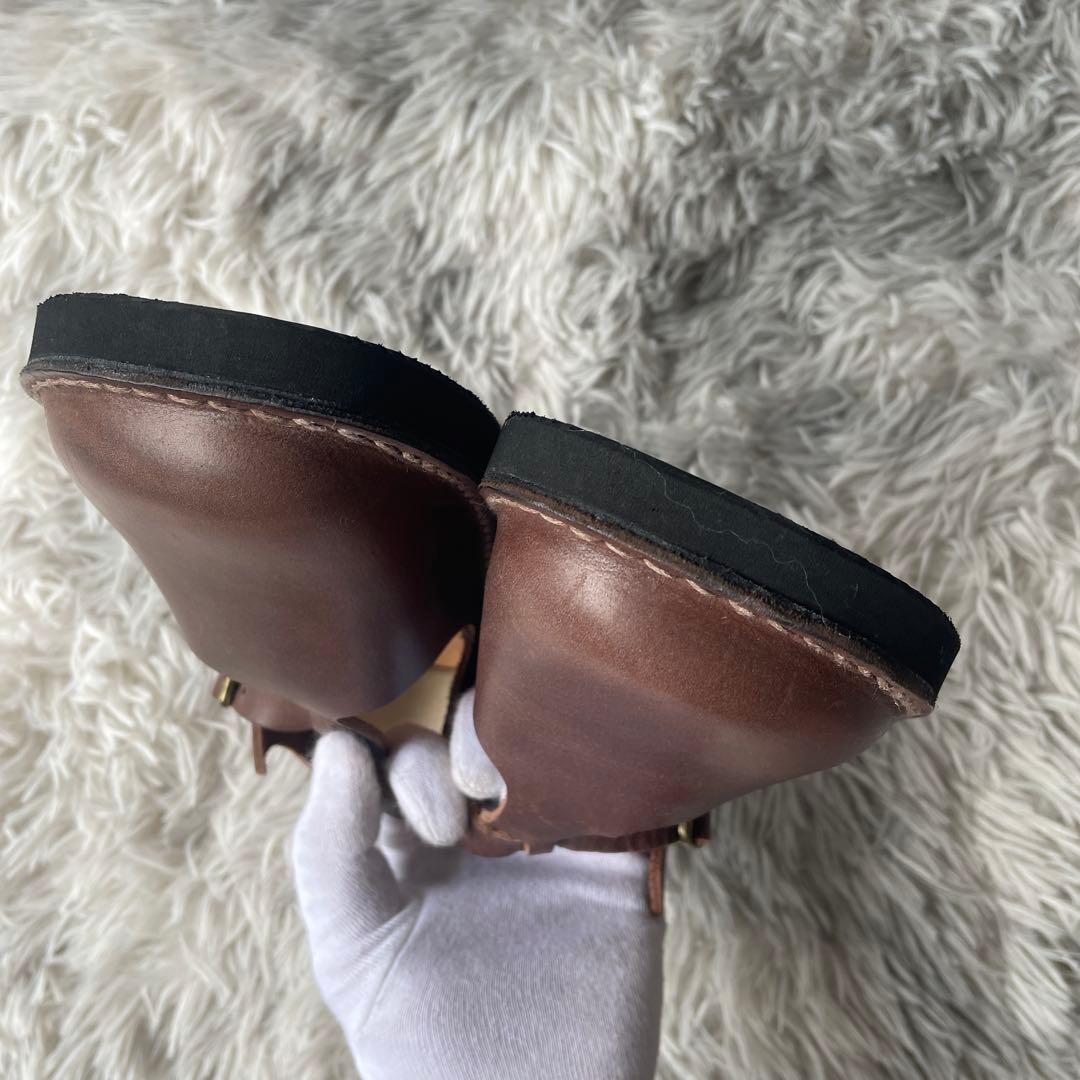 【極美品】オーガニックハンドルーム 23㎝ ブラウン系