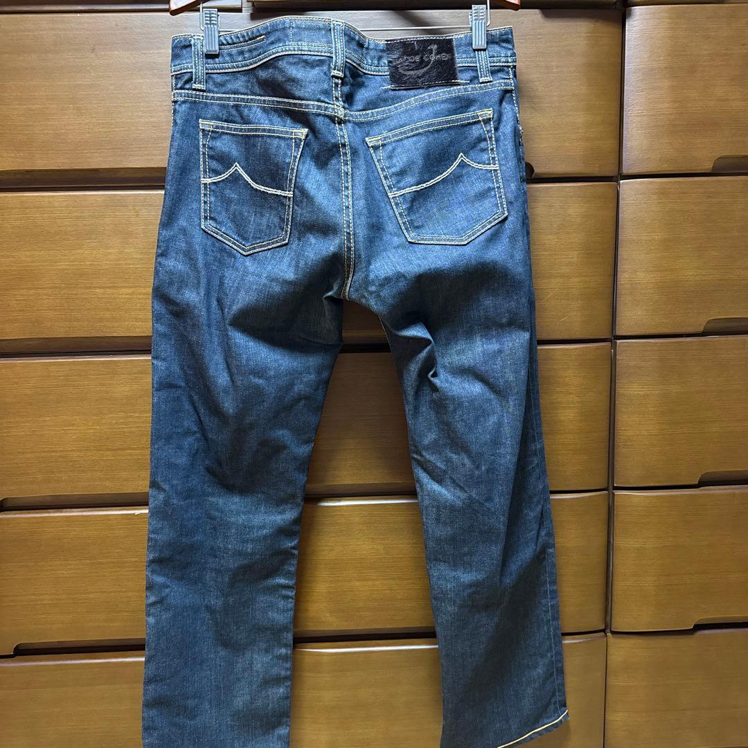 JACOB COHEN デニムジーンズ ボタンフライ 34 PW620注意書き