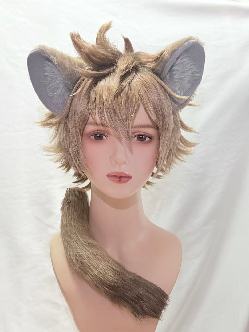 ラギー・ブッチ 耳 尻尾 獣耳 コスプレ ツイステ ケモ耳 即納品 ㉒