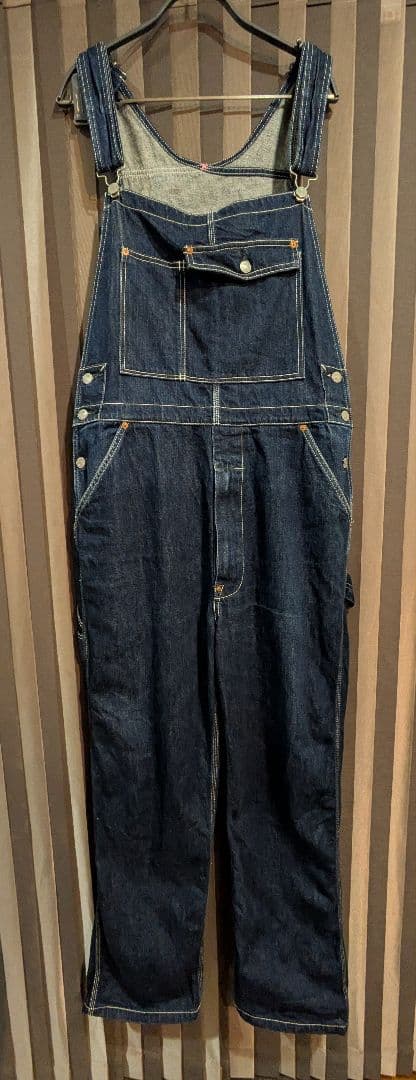 桃太郎ジーンズ GTBデニム・オーバーオール サイズM