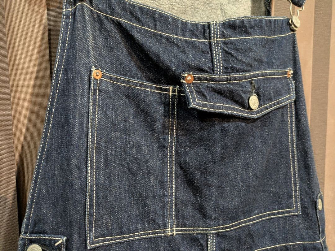 桃太郎ジーンズ GTBデニム・オーバーオール サイズM