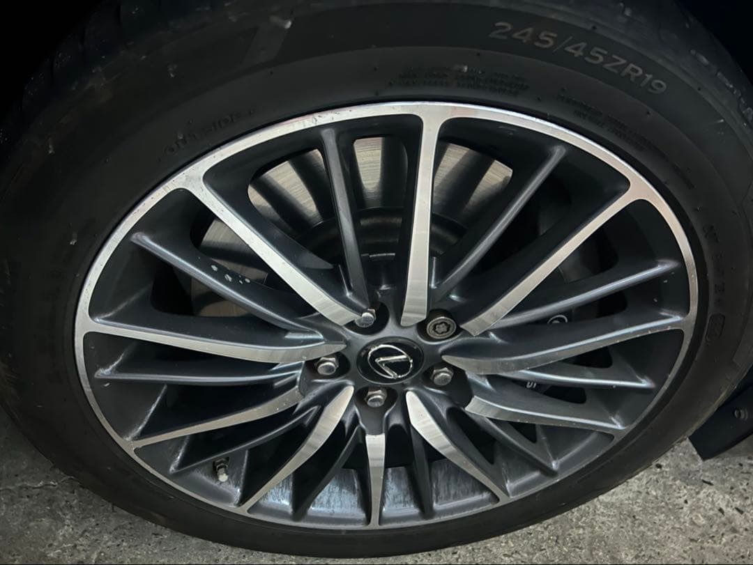 レクサス後期F 純正　Hankook 245/45ZR19 ホイールセット 1
