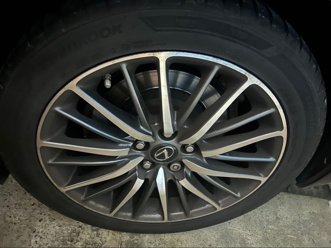 レクサス後期F 純正　Hankook 245/45ZR19 ホイールセット 1