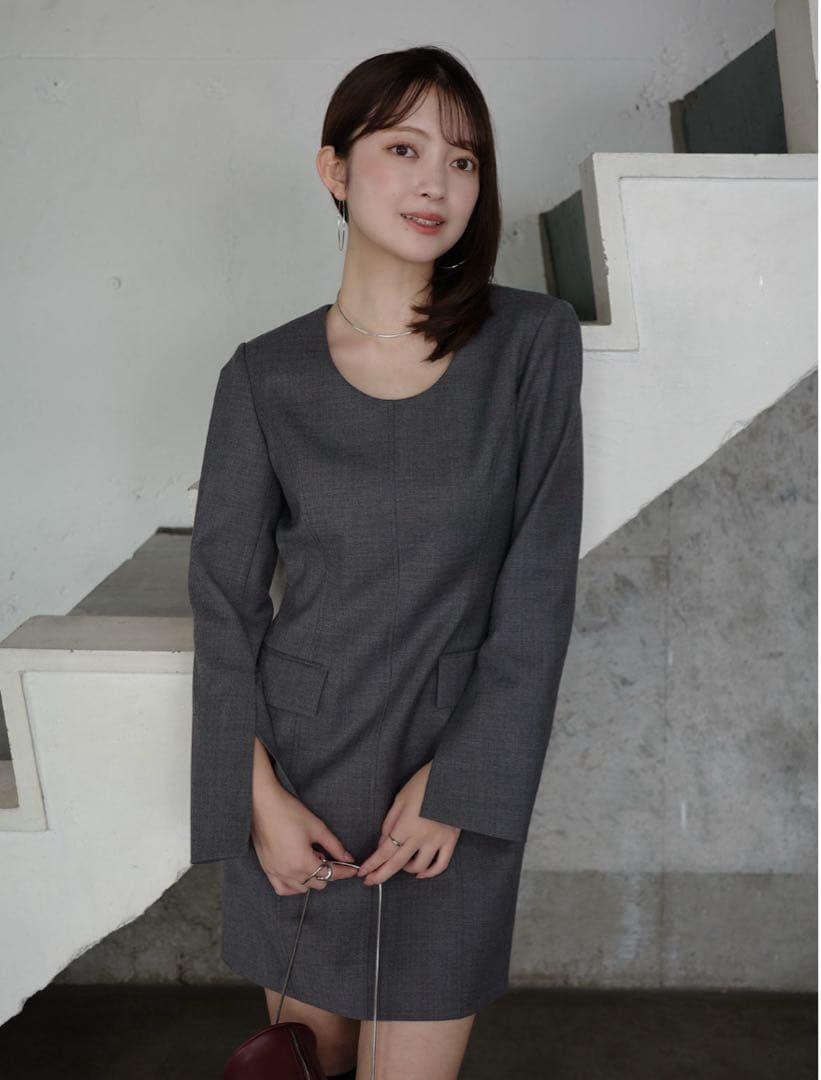 anuans ボクシーミニワンピース GLAY