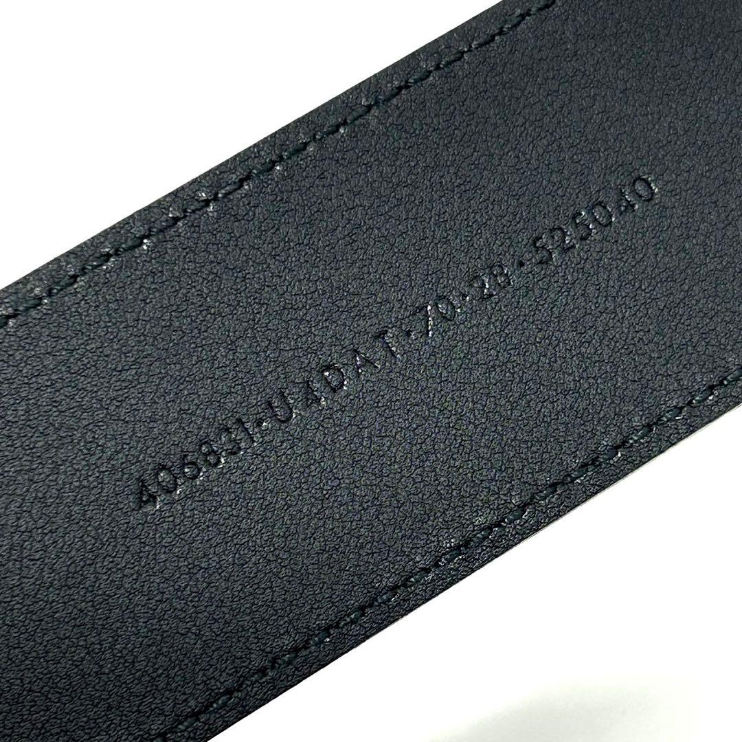 グッチ アディダス コラボ 限定 GGマーモント レザーベルト ブラック 黒色