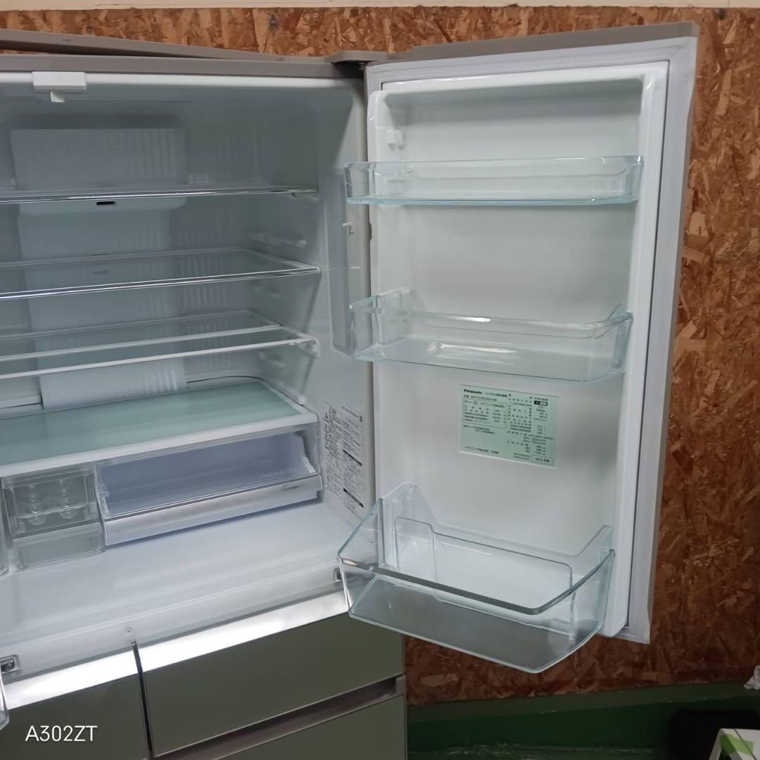 422 パナソニック　大型冷蔵庫　400L強　小型　家庭用　自動製氷　観音開き