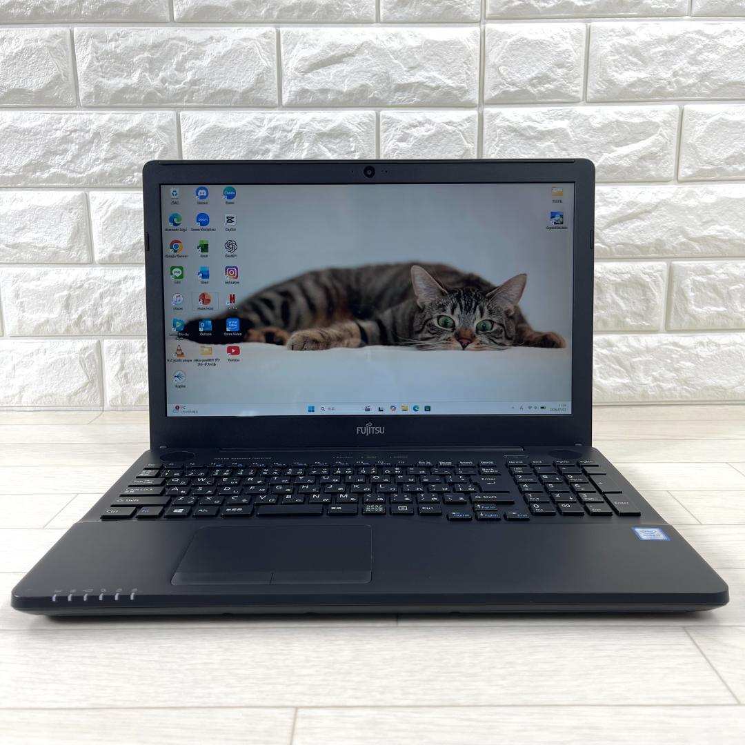 富士通 i7 高速SSD500GB メモリ16GB オフィス付 ノートパソコン