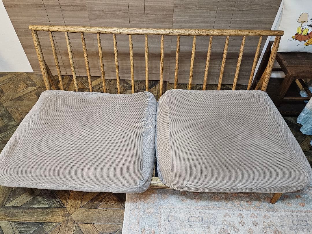 【miminoko】モモナチュラル　クラウドソファ　二人掛け　２P