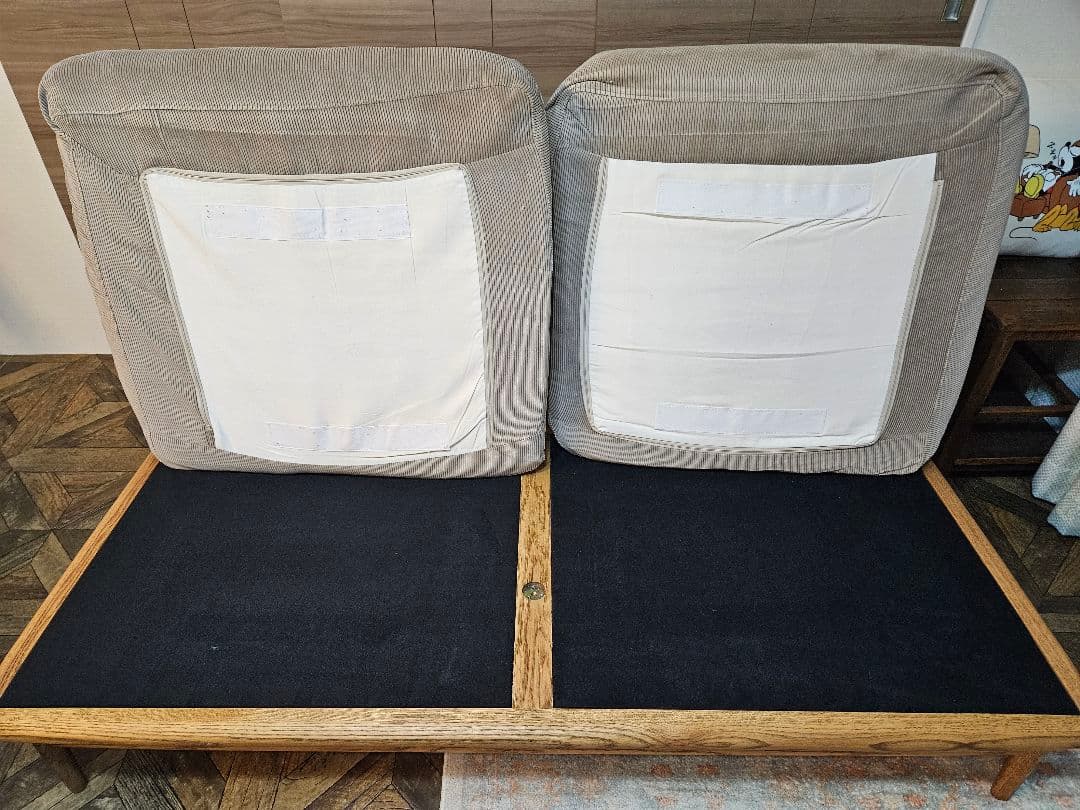 【miminoko】モモナチュラル　クラウドソファ　二人掛け　２P